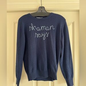 Lingua Franca Navy Sweater Size Small